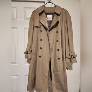 Vintage London Fog Double-Breasted Beige Trench Coat